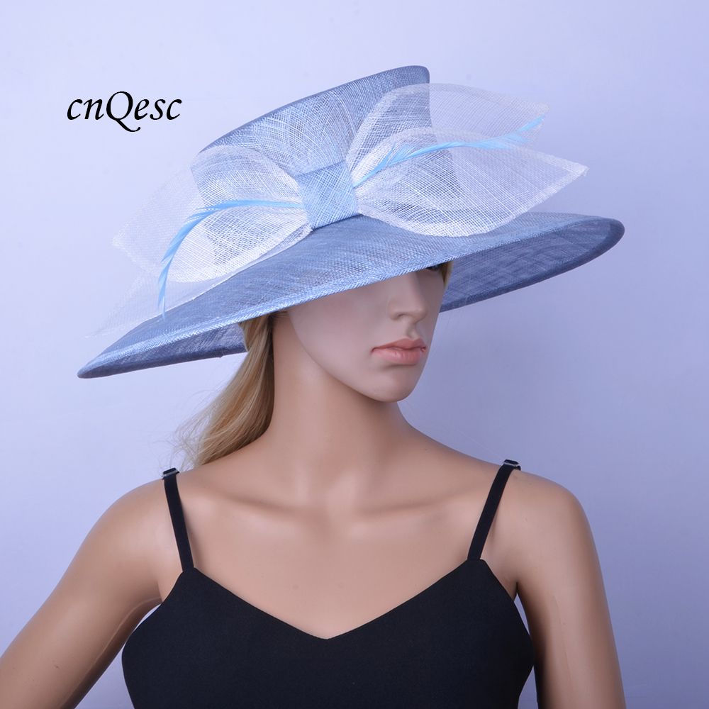 Wide Brim Hat Sinamay Church Hat 
