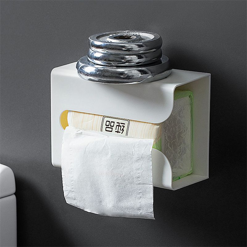 Yamybox Paper Towel Holder Toilet Paper Roll Holder Bracket Dining Rack Napkin Holder Container Tissue Box Kitchen Supplies Paper Towel Holder,Beige 