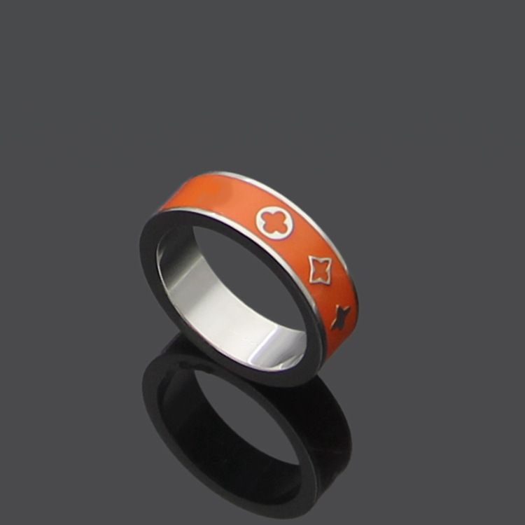 Platinum+orange Ring