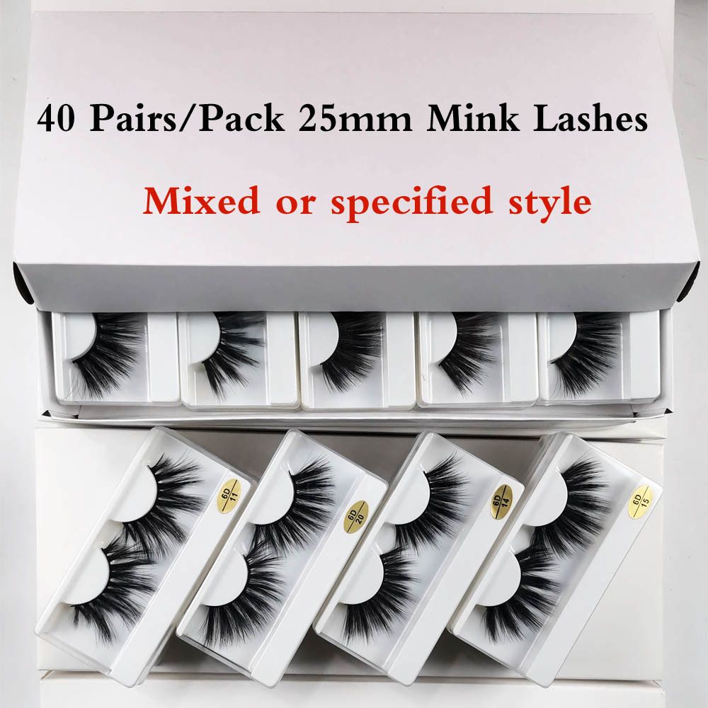 40 Pairs Mixed Style-25mm Lashes