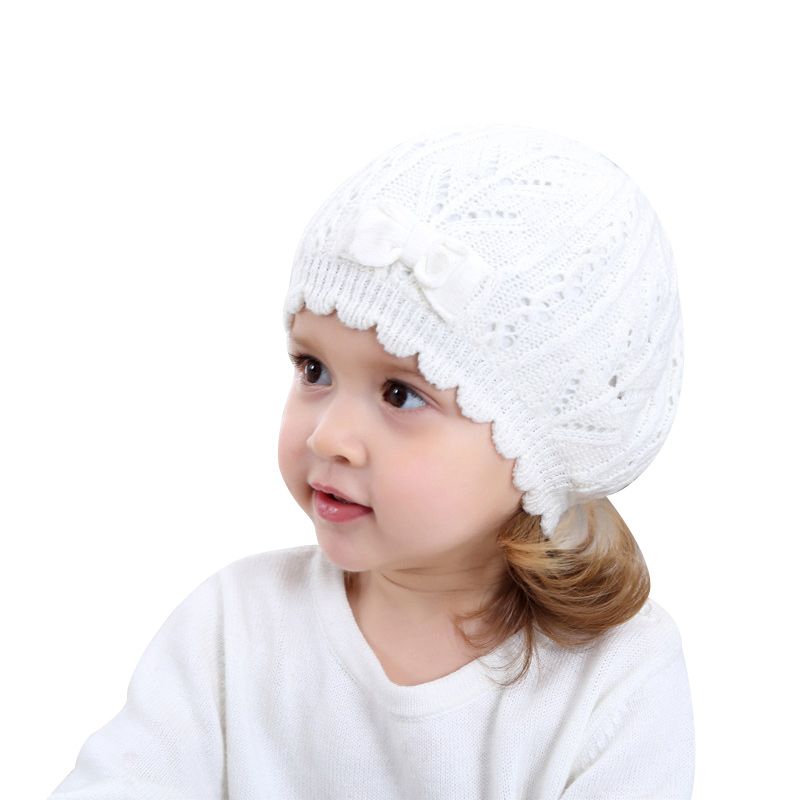 Acheter Tricote Blanc Bebe Beret Pour Les Filles Bow Pricess Bebe Bonnet Double Couche Automne Filles Dhiver Chapeau De Haute Qualite De 8 58 Du Deve Fr Dhgate Com