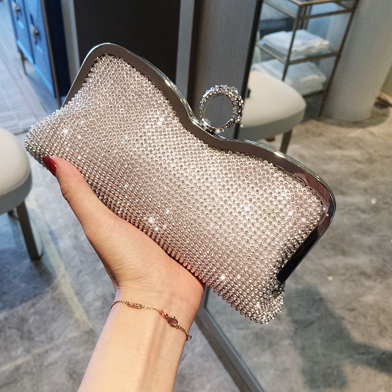 Compra 2020 Nuevo Partido Diamante Bolso Brillante Partido One Hombro  Diagonal Bolsa Boda / Bolso De Novia Barato | Entrega Rápida Y Calidad |  Es.Dhgate