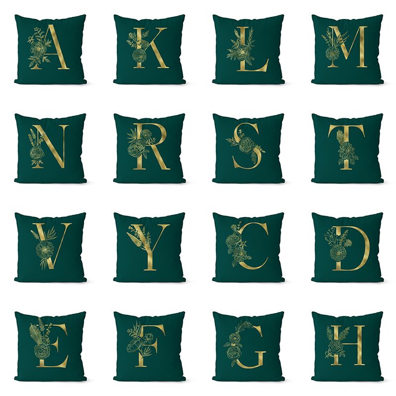 Atrovirens Throw Pillow Case 26 English Gold Letter Cushion Covers For Home Sofa Chair Decorative Pillowcases Set Silk Pillow Case Body Pillow Case From Designerwallet1 2 3 Dhgate Com