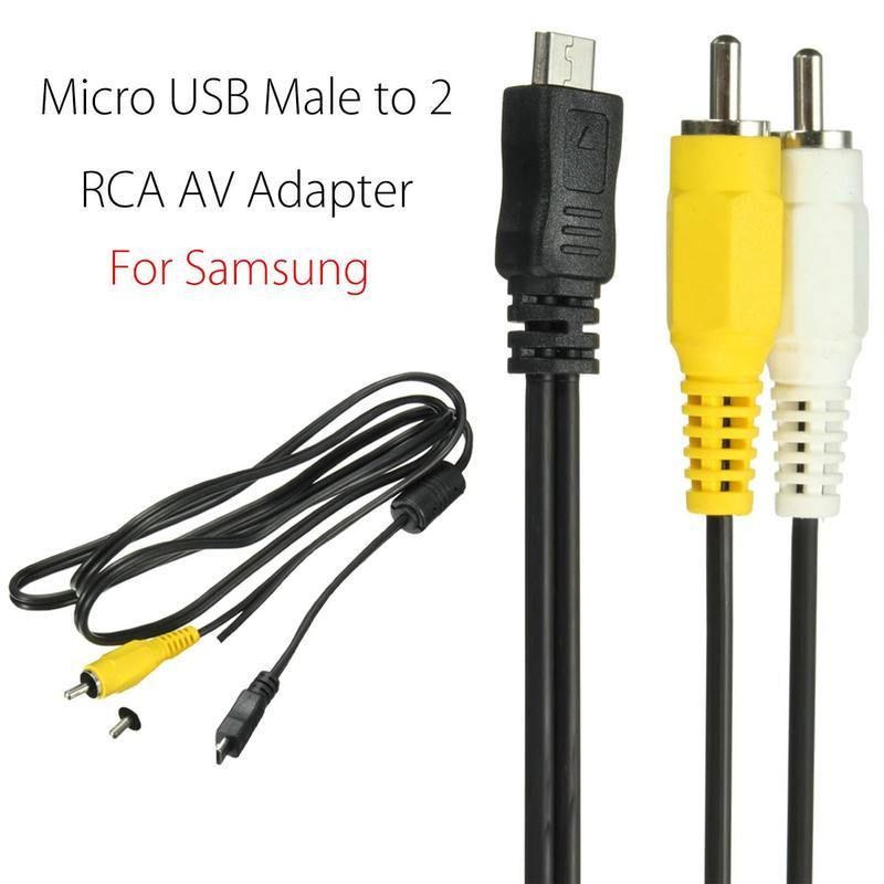 fuerte Cañón mercenario USB A 2 RCA AV Adaptador AV Audio Video Cable cable 140 cm para Samsung  Android