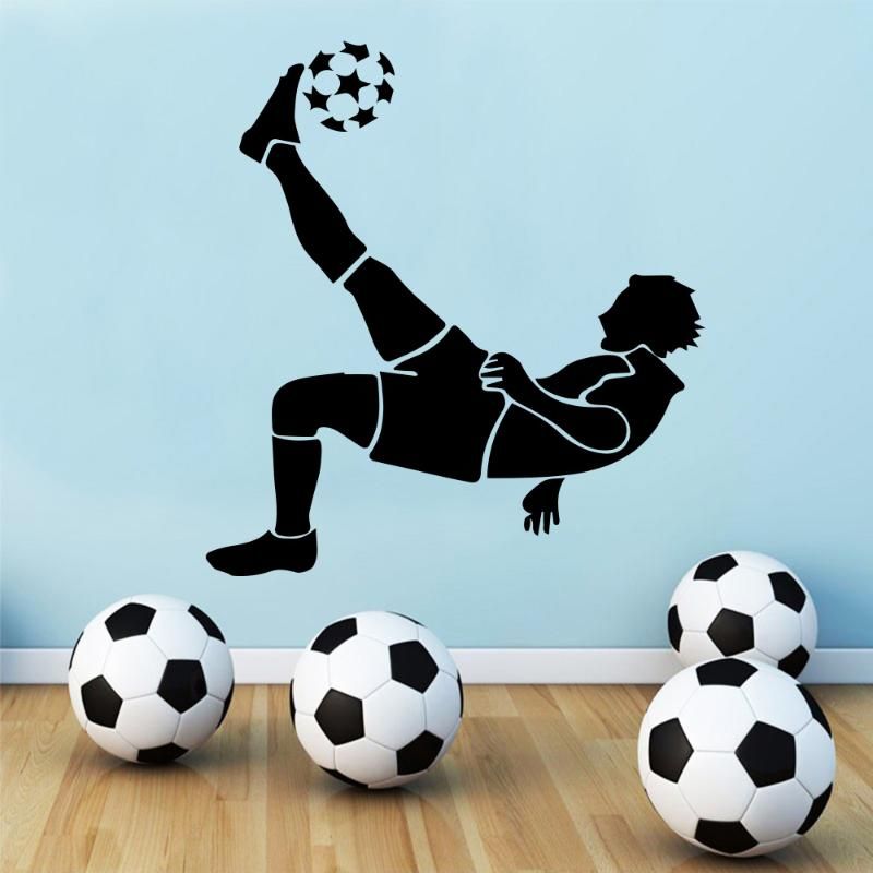 Wall Stickers Exquisite Football Soccer FC Kids Rooms Wallpaper Sticker For  Boys Room Decor Decal Mural