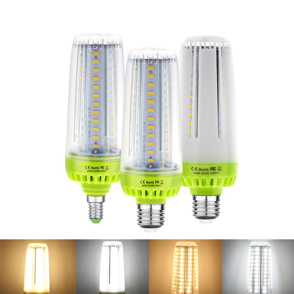 E27 E14 Bulb Hight brightness 20W Corn blubs SMD5736 78LEDs LED Lamp White Warm White No Flicker for Home AC85V-265V