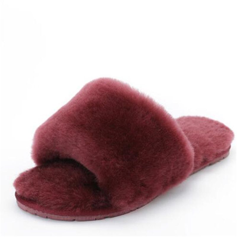 fur slippers online