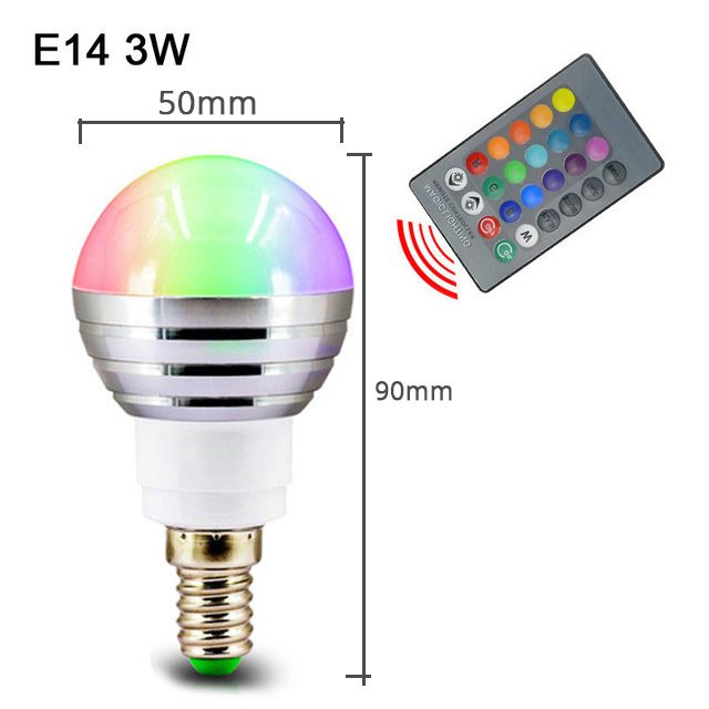 E14 3W RGB.