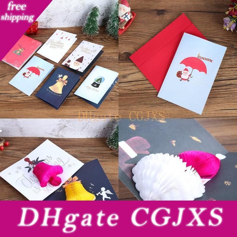 Pop Up Xmas Greeting Card Cartoon Christmas Invitation Card Christmas New Year Baby Gifts Greeting Cards Card Greetings Card Happy Birthday From Palameila 0 58 Dhgate Com