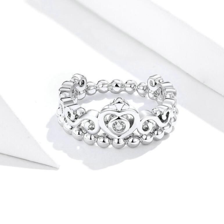 Satin Al Taki Vintage Prenses Tac Cz Yuzuk Yuzuk Kadinlar Stackable Yuzuk Bakir Platin Kaplama Taki Guzel Taki Icin Tl108 36 Dhgate Comda