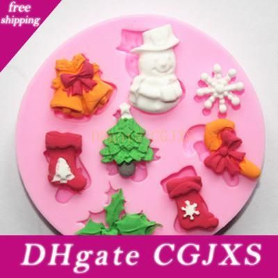 2020 Baking Moulds Silicone Cake Moulds Candy Christmas Molds Silicone Christmas Tree Stocking Snowflakes Shaped Baking Kitchen Tools From Cslikdd 2 11 Dhgate Com