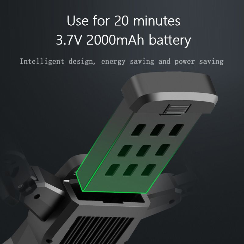Use for 20 minutes, 3.7V 2000mAh battery