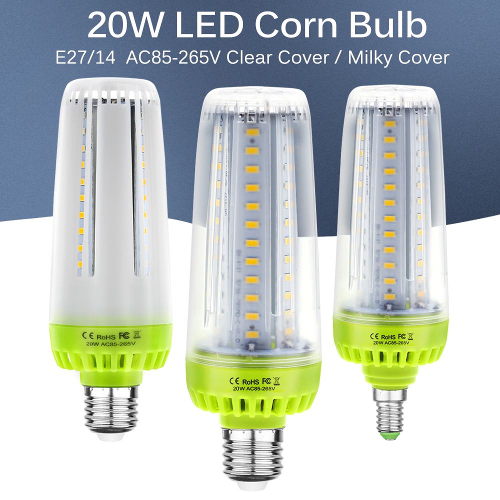E27 E14 LED Bulb Hight 20W LED Corn blubs SMD5736 78LEDs LED Lamp White Warm