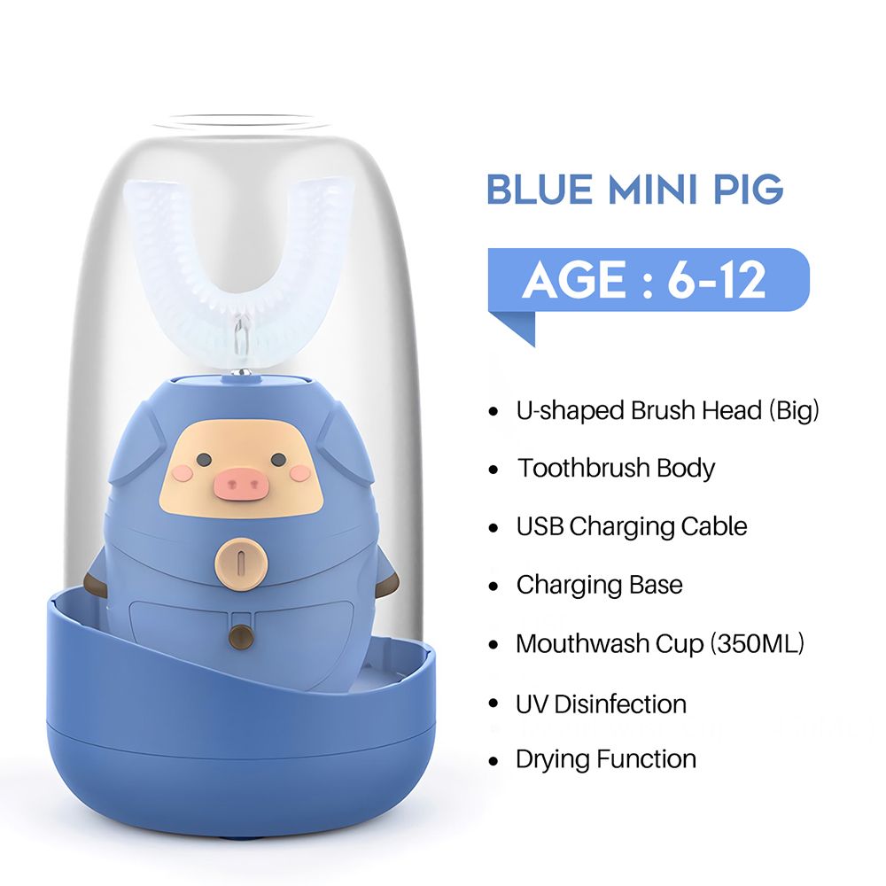 Mini świnia 6-12 niebieska