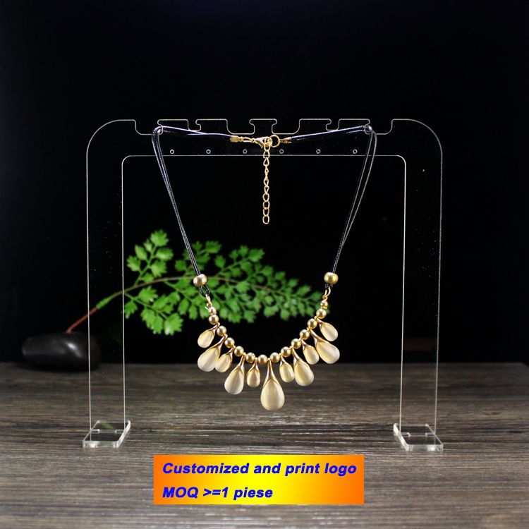 2021 Acrylic Necklace Display Necklace Stand Jewelry Show Rack Necklace Organizer Earring Holder Bracelete Photography Prop Mx200810 From Landong06 7 08 Dhgate Com