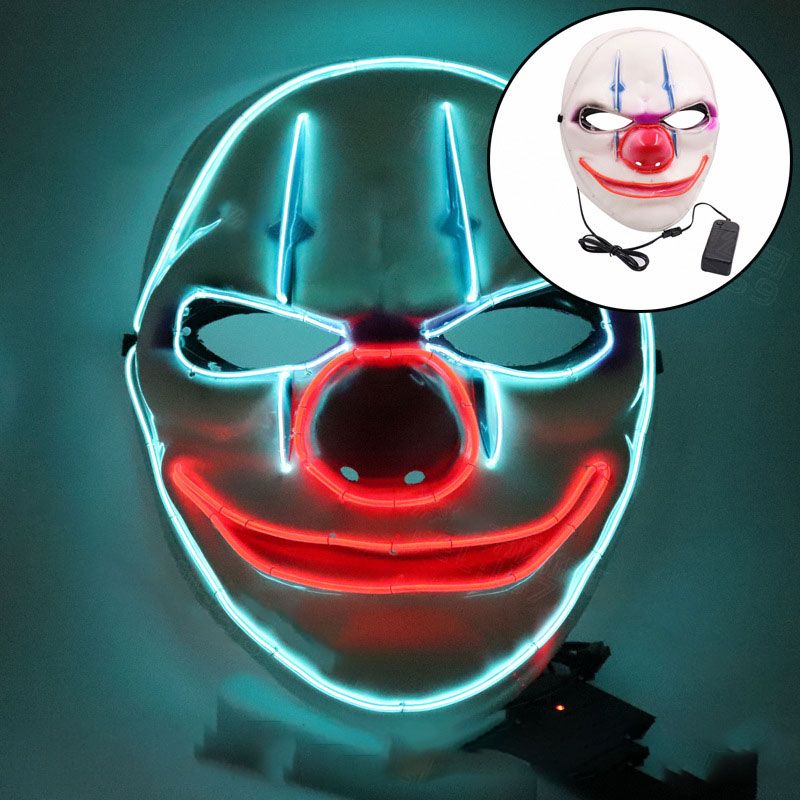 Payday Clown Mask Payday2 Game Mask Glowing Line Holiday Props Party Masks F0703 From Sinospeedhome, $13.48 | DHgate.Com