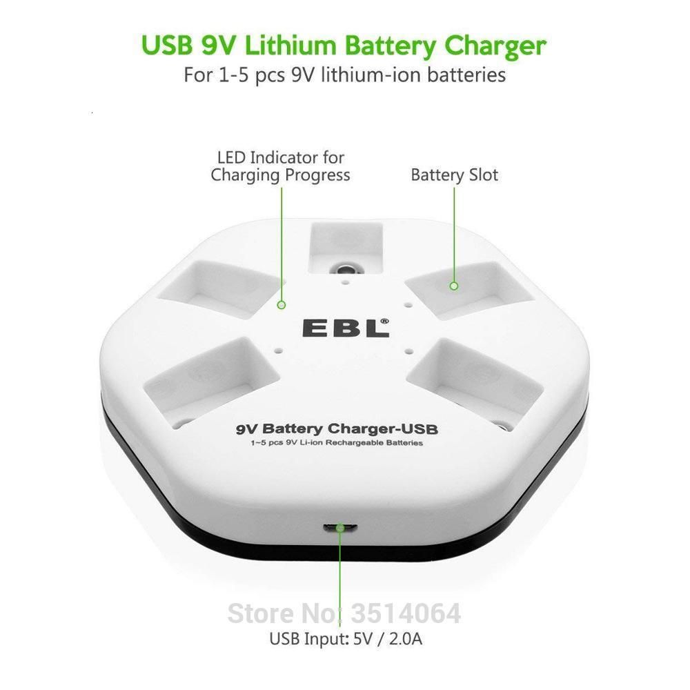 Ebl Iquick Usb Battery For 9v 6f22 Lithium Ion Rechargeable Batteries 5 Bay Smart Charger Individual Aaa Rechargeable Battery Online Battery Store From Vphpuy25 13 27 Dhgate Com
