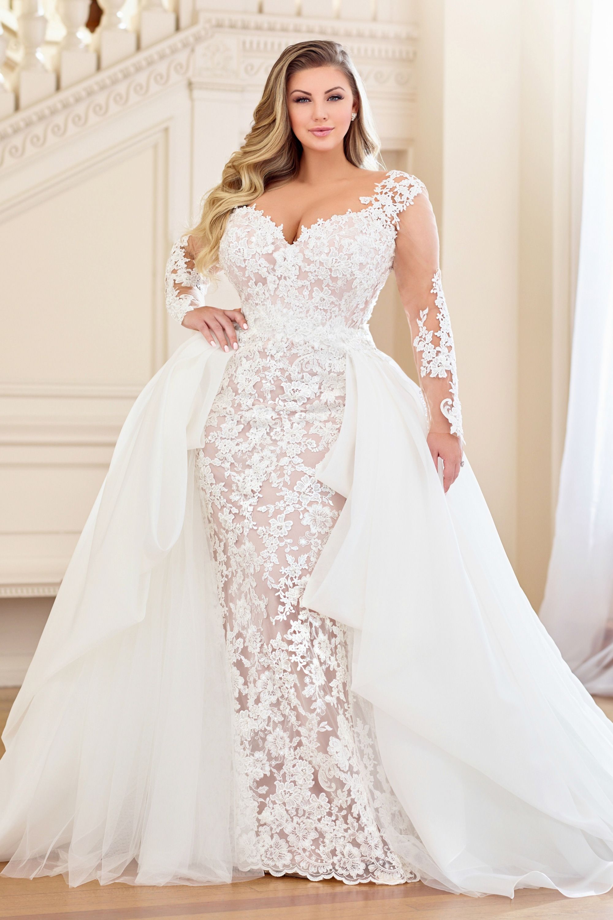 pronovias overskirt