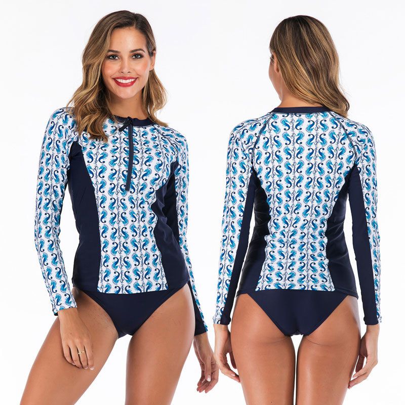 women's two piece rash guard set
