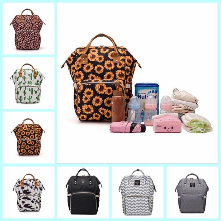 leopard print backpack diaper bag