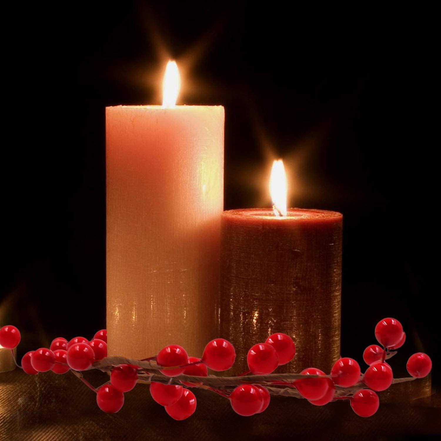 2020 Christmas Candle Wreath Red Pop Berry Candle Ring For Small Post Garland For Country Wedding Center Decoration Or Table Top Decor From Sqhomedecor 2 41 Dhgate Com