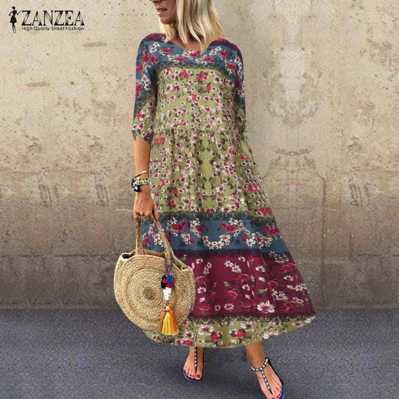 zanzea maxi dresses