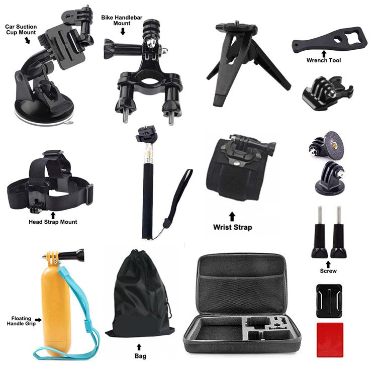 GoPro Kit de accesorios para la Go Pro flotante succión coche montaje de