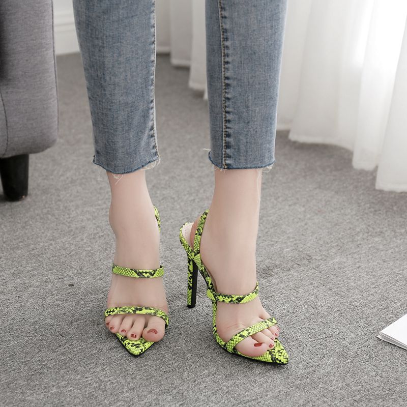 pointed heels open toe