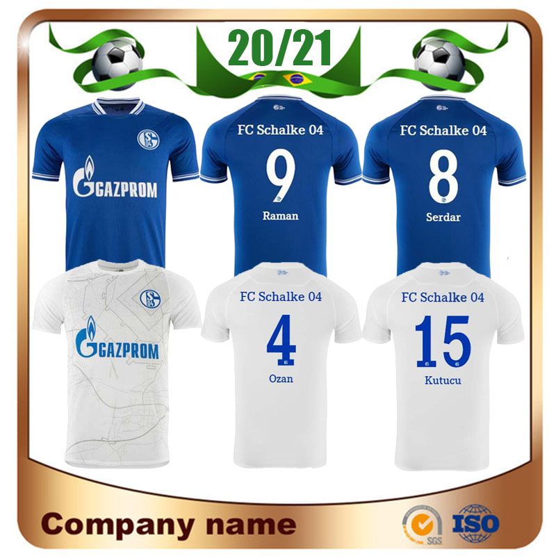 2020 20/21 Schalke 04 Home Blue Soccer Jersey 2020 Away ...