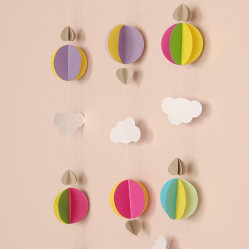 3d paper garland