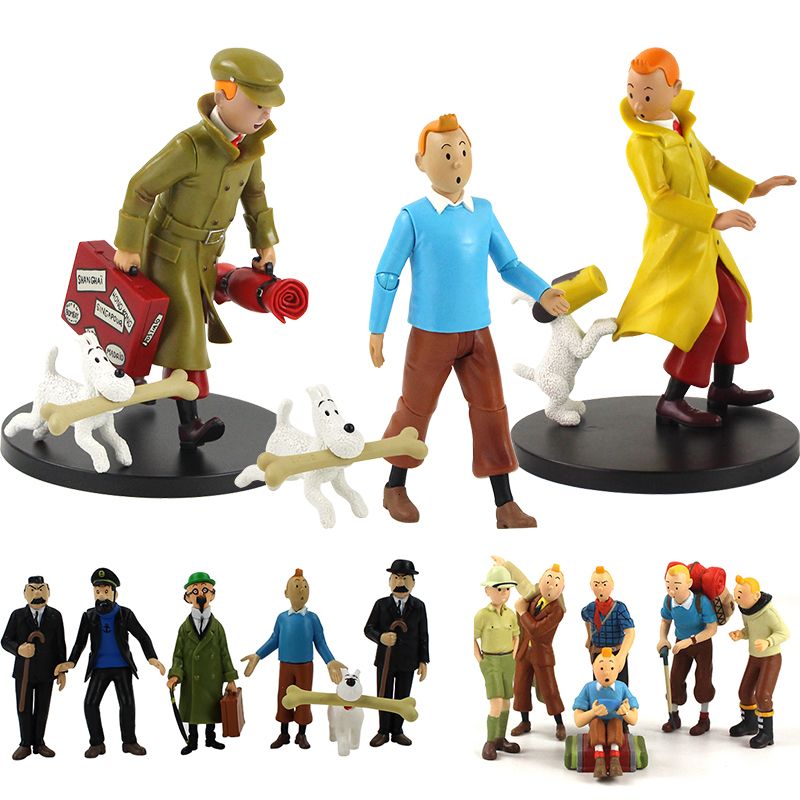 tintin metal figures
