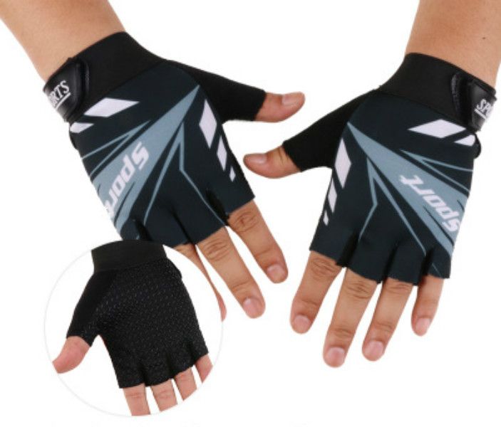 New Motorcycle Gloves Personality Half Finger Breathable, Shock