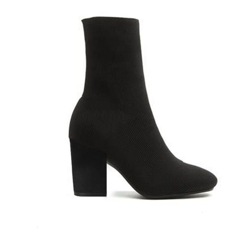 thick high heel boots