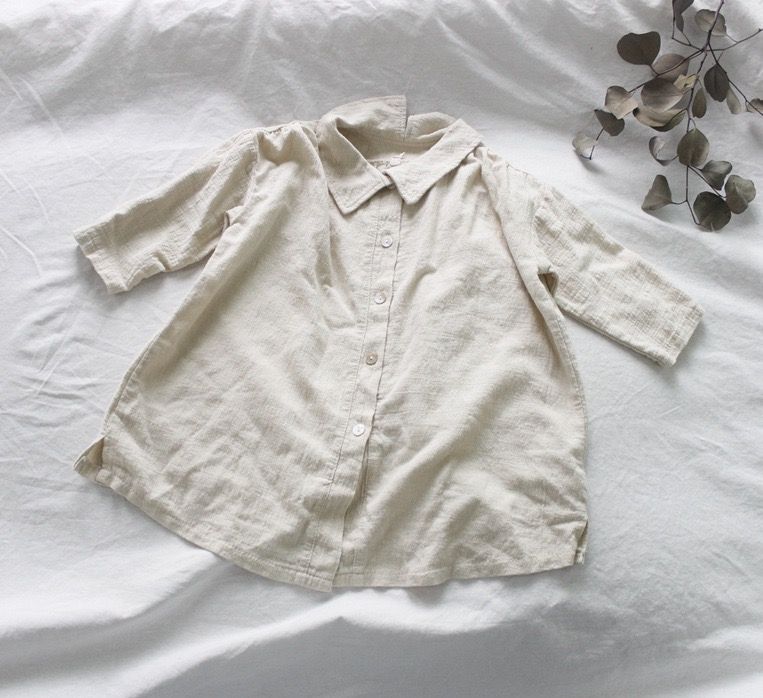 childrens plain cotton dresses