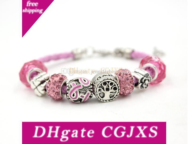 cancer pink bracelets