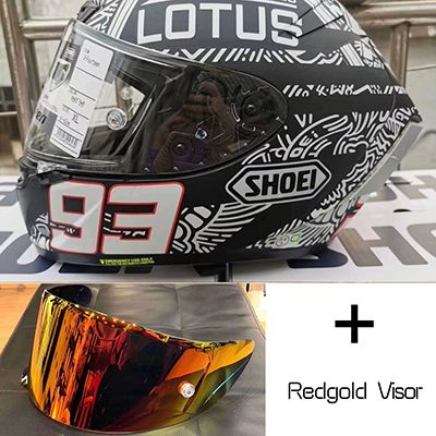 clear+red-gold 2 visors