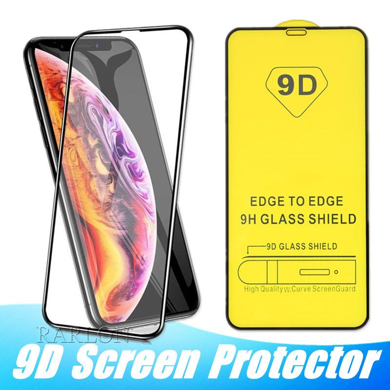 9D Tempered Glass Screen Protectors For IPhone 13 13pro 12 11 Pro XS
