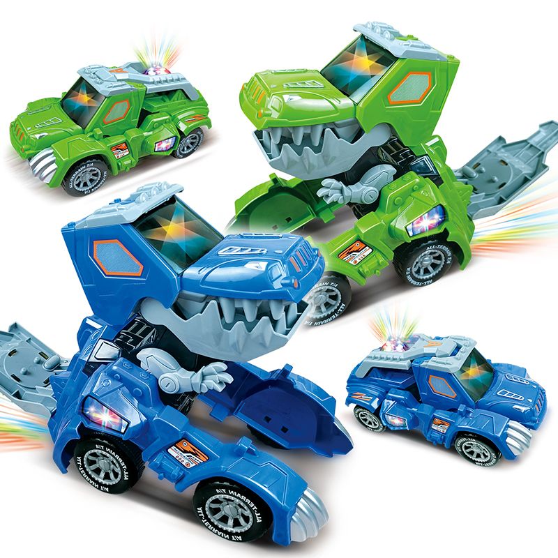 transforming dinosaur led car