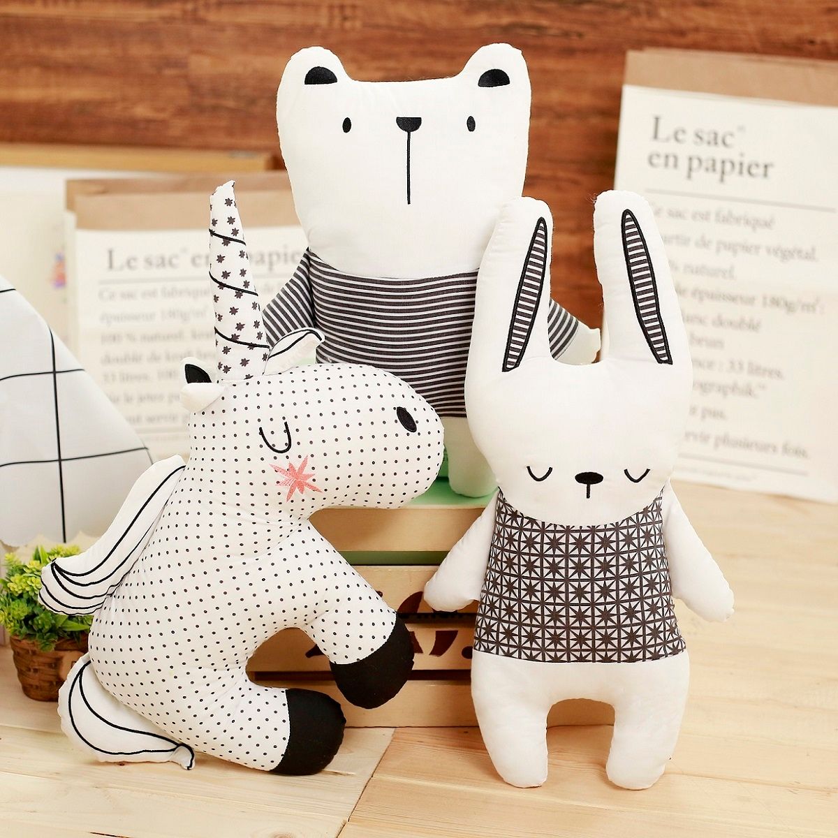 unicorn bunny plush