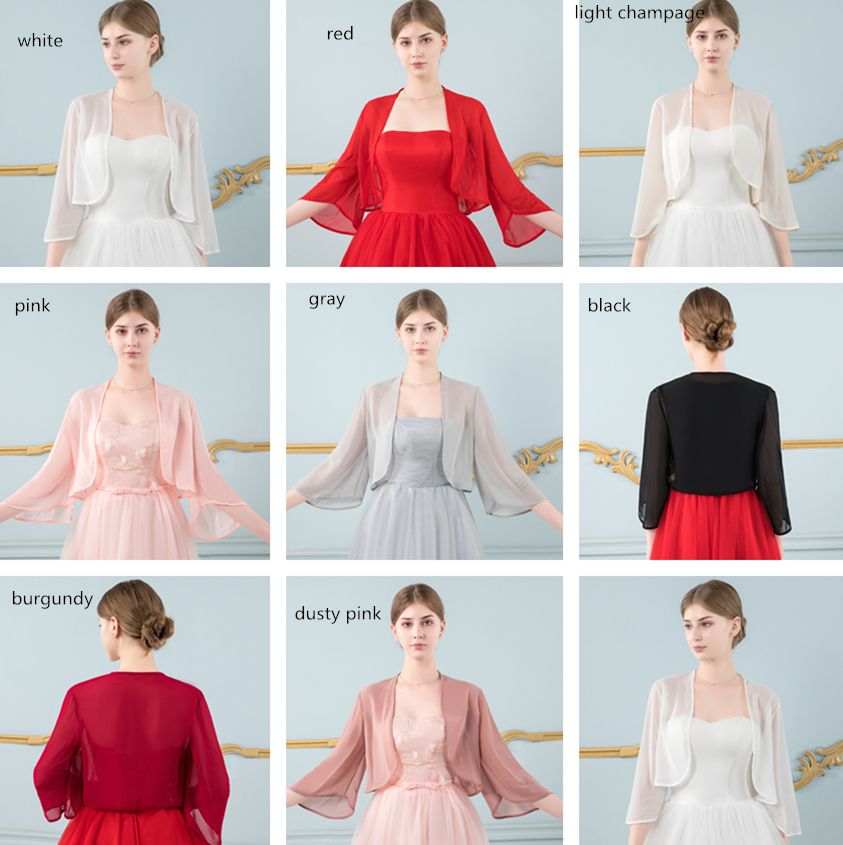 chiffon jackets wraps