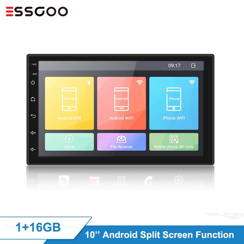 Essgoo 10 Inch 2din Android Car Radio Autoradio 1 16gb Gps Navigation Wifi 2 Din 2 5d Ips Bluetooth Split Screen Function Car Dvd From Wondenone 125 7 Dhgate Com