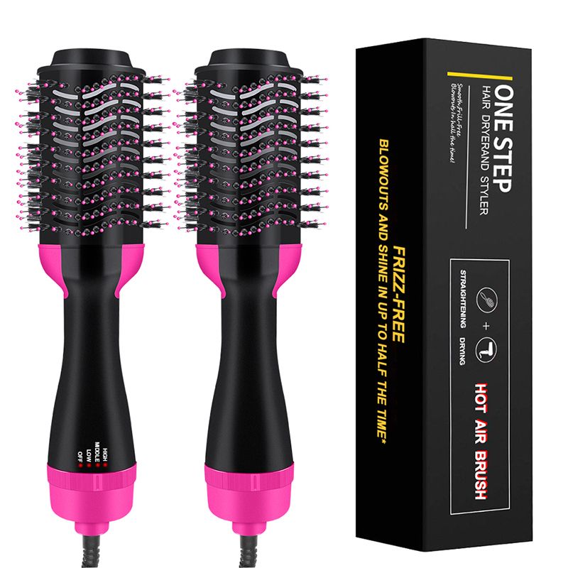 One Step hair dryer brush and Hair curlers 2 In 1 Volumizer Blower hot comb straightener Heating curling iron hair styling tools One Step hair dryer brush and Hair curlers 2 In 1 Volumizer Blower hot comb straightener Heating curling iron hair styling tools