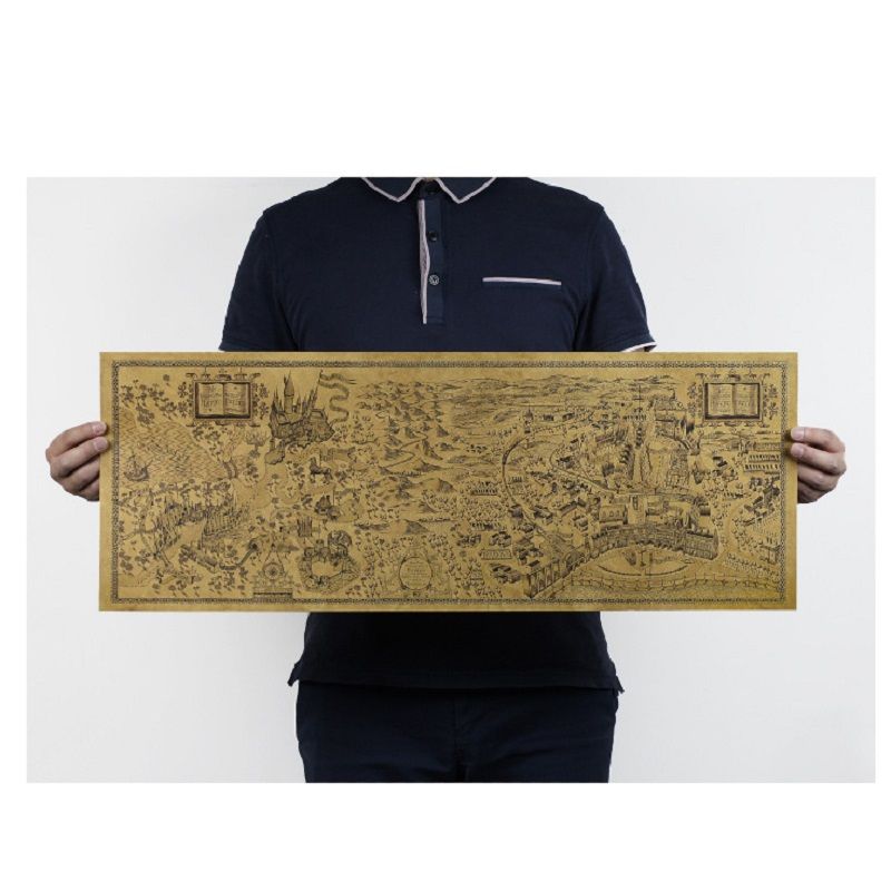 Acheter Pas Cher 51 32 5cm Dessin Anime Hermione Cosplay Magic World Potter Potter Carte Retro Toy Anime Potter Carte Tresor Cadeau Du 0 79 Fr Dhgate