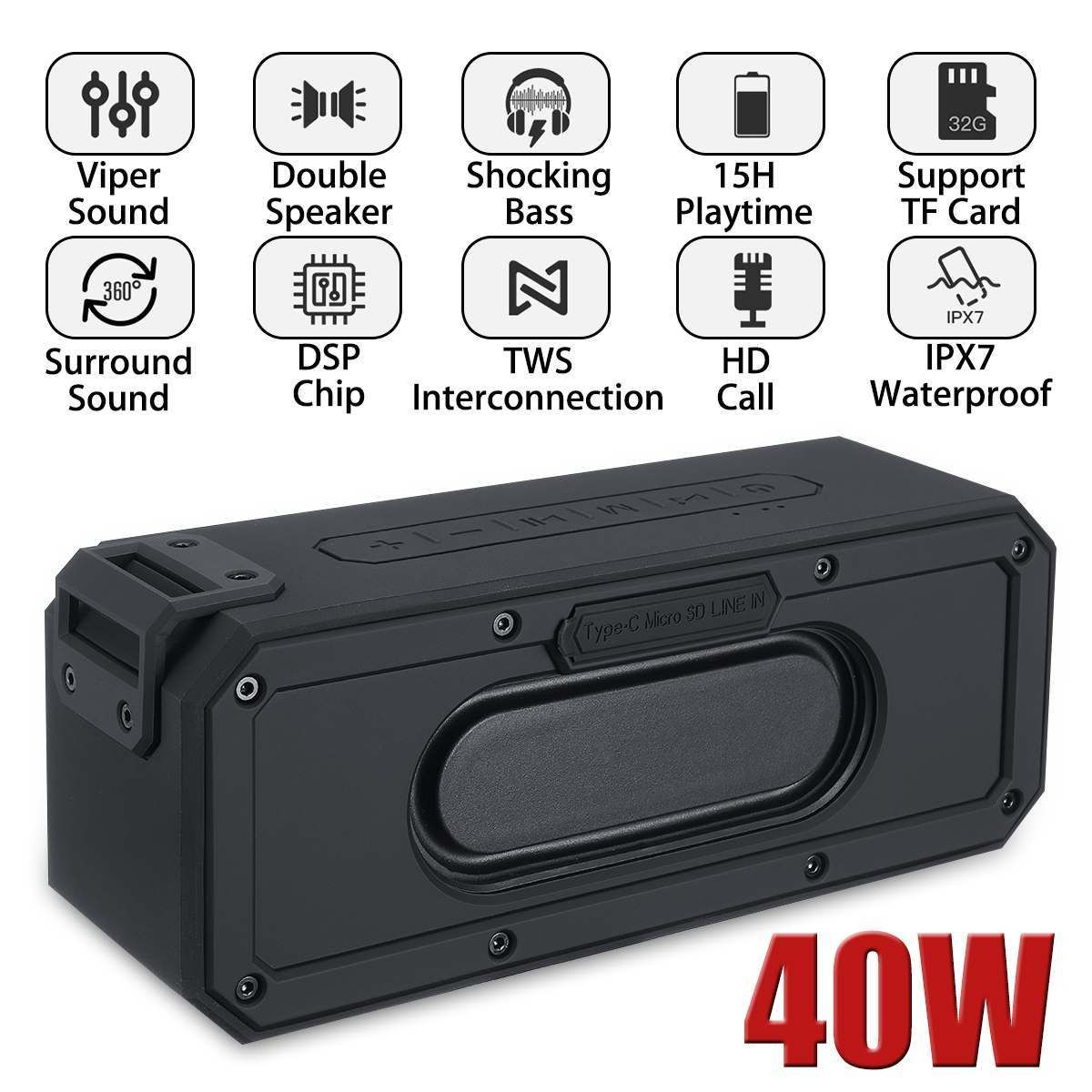 40w portable speaker