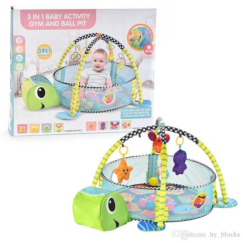 turtle playmat with balls