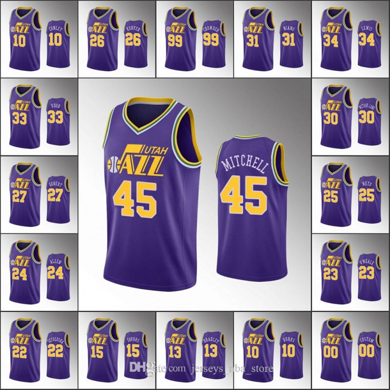 rudy gobert jersey purple