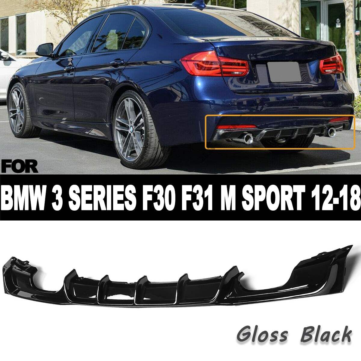 21 Car Rear Bumper Diffuser Lip Spoiler For Bmw 3 Series F30 F31 M Sport 12 18 Coupe Convertible Body Kit From Blueicetuning 28 15 Dhgate Com