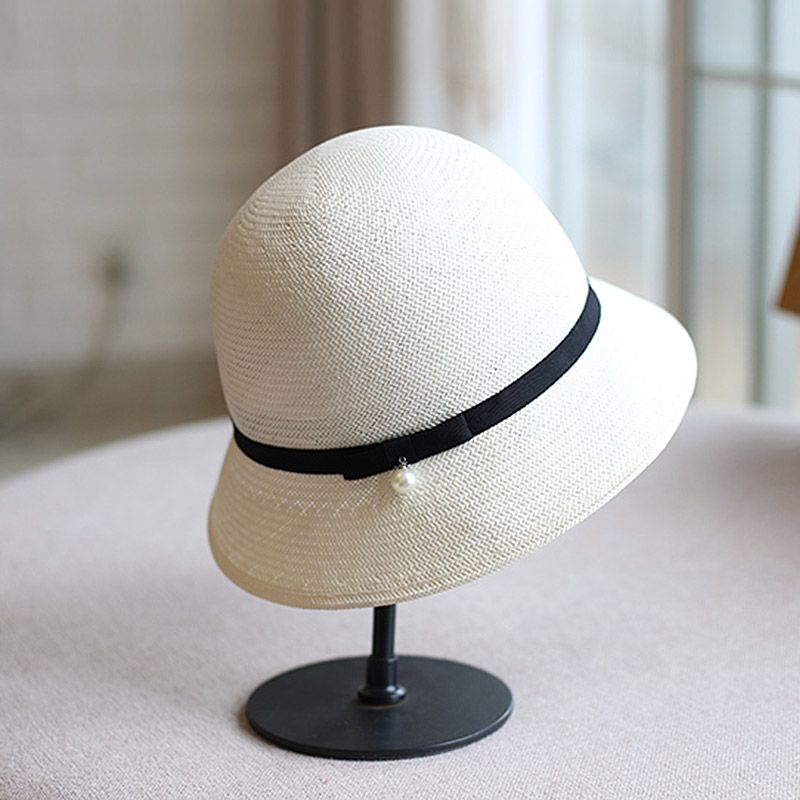 white floppy hat wedding