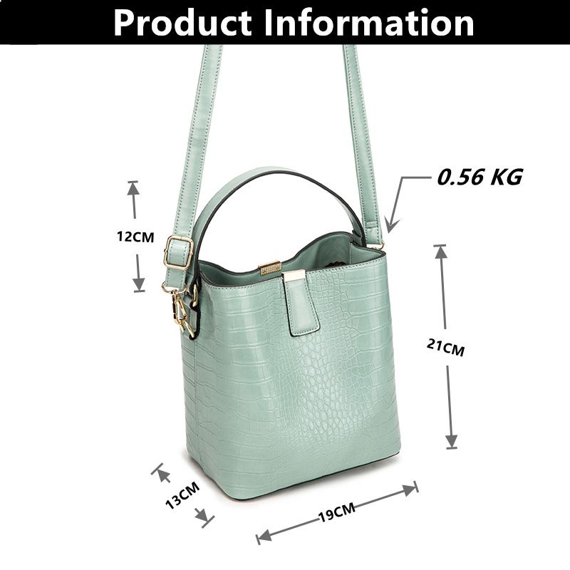 Compra Verde Menta Mujeres Del Cubo PU De Los Bolsos De Hombro Bolsas De  Cuero Crossbody Del Bolso Del Recorrido Mujer De Mano Barato | Entrega  Rápida Y Calidad | Es.Dhgate