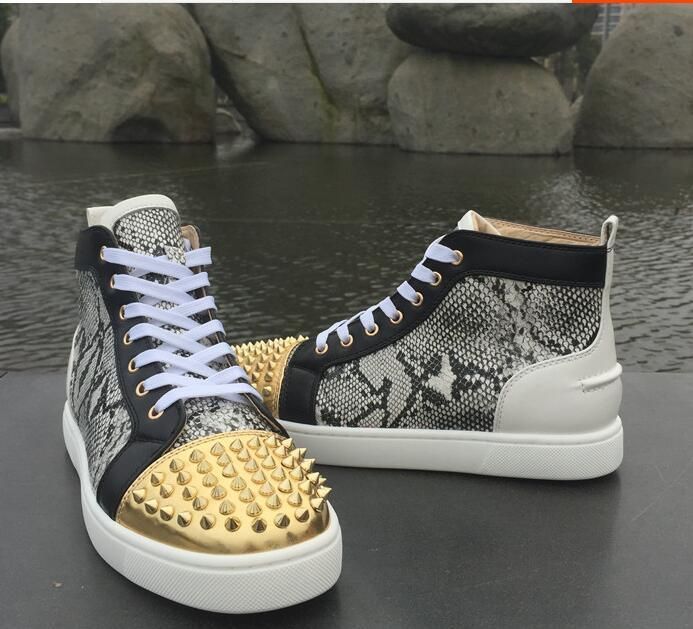 louboutin snake leather